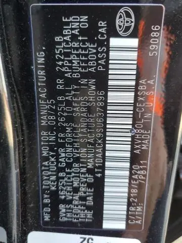 2025 TOYOTA CAMRY XSE  