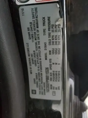 2011 CHEVROLET COLORADO LT  