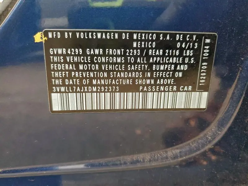 2013 VOLKSWAGEN JETTA TDI  