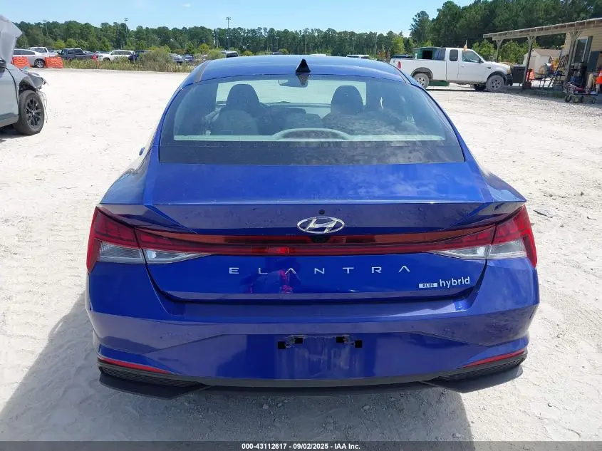 2022 HYUNDAI ELANTRA HYBRID BLUE