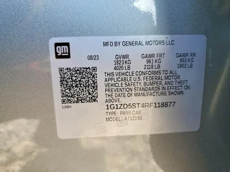 2024 CHEVROLET MALIBU LT  