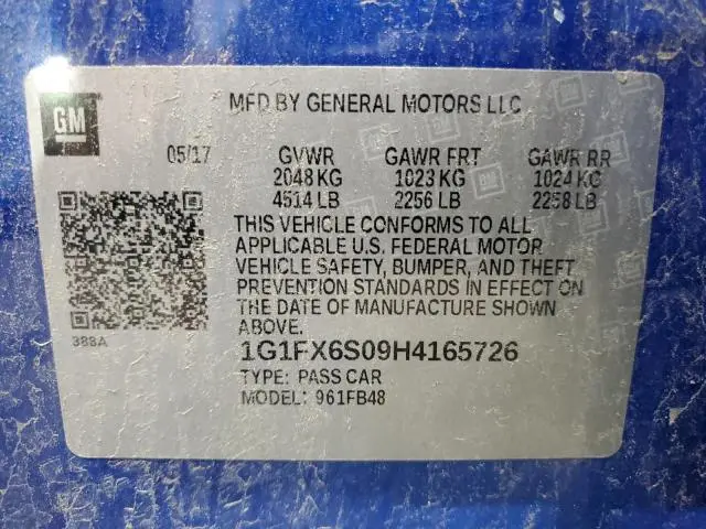 2017 CHEVROLET BOLT EV PREMIER  