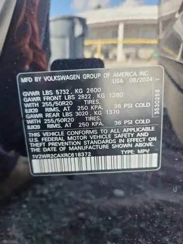 2024 VOLKSWAGEN ATLAS SE  