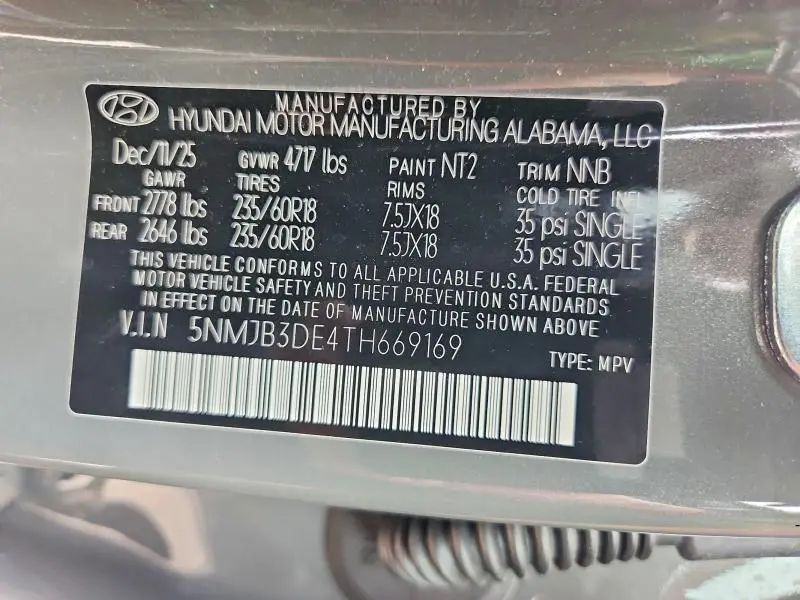 2026 HYUNDAI TUCSON SEL  