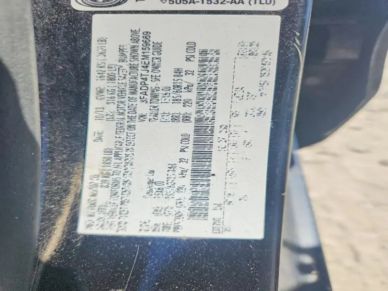 2014 FORD FIESTA S  