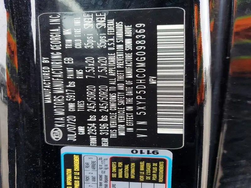 2021 KIA TELLURIDE SX  