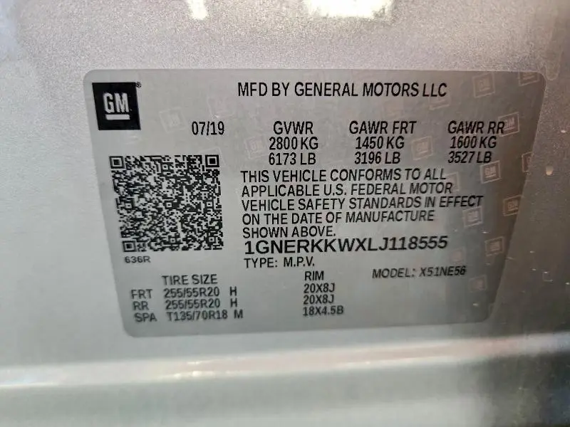 2020 CHEVROLET TRAVERSE PREMIER  