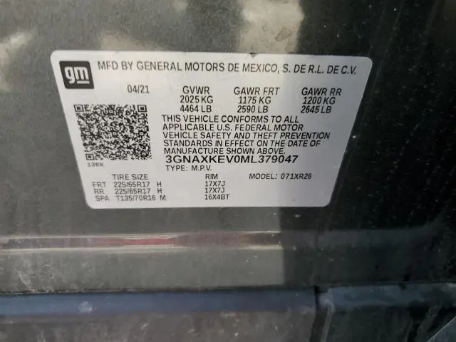 2021 CHEVROLET EQUINOX LT  