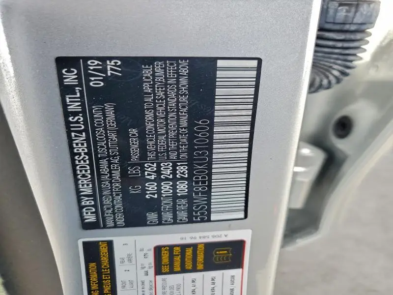 2019 MERCEDES-BENZ C 300 4MATIC  