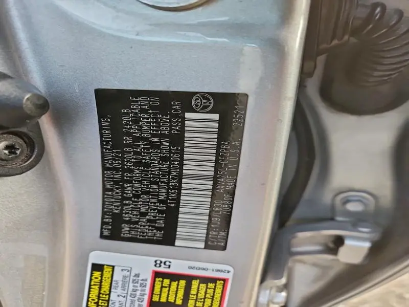 2021 TOYOTA CAMRY XSE  