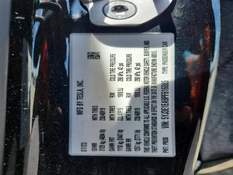 2023 TESLA MODEL 3   