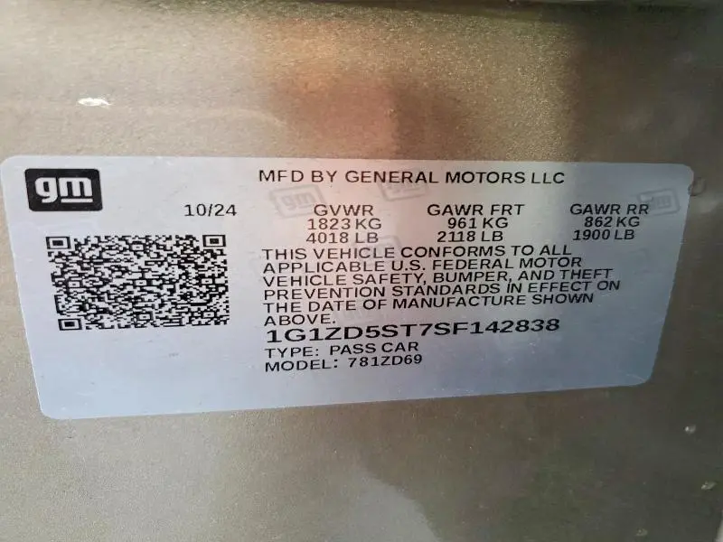 2025 CHEVROLET MALIBU LT  