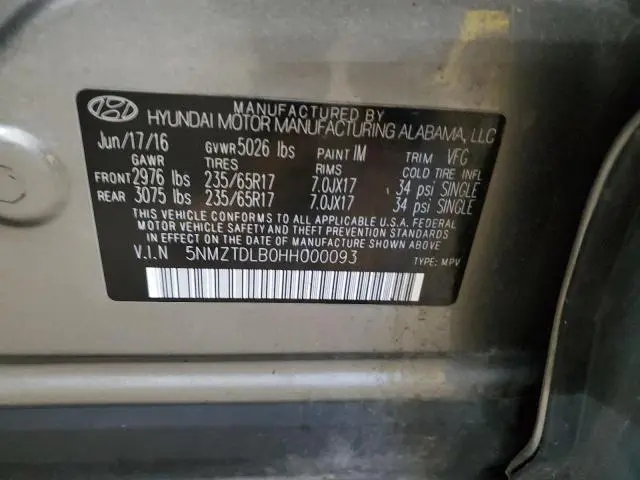 2017 HYUNDAI SANTA FE SPORT 
