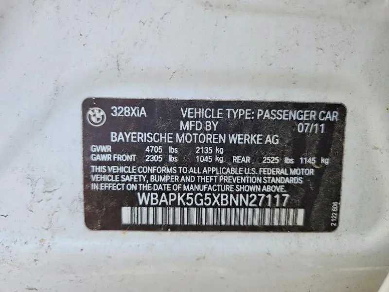 2011 BMW 328   