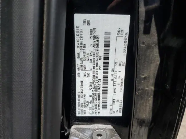 2018 FORD ESCAPE SEL  