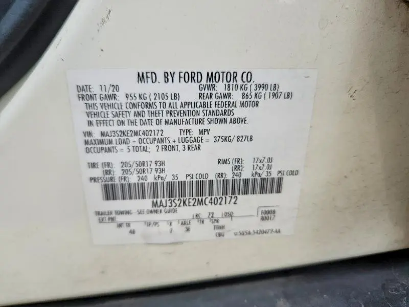 2021 FORD ECOSPORT TITANIUM  