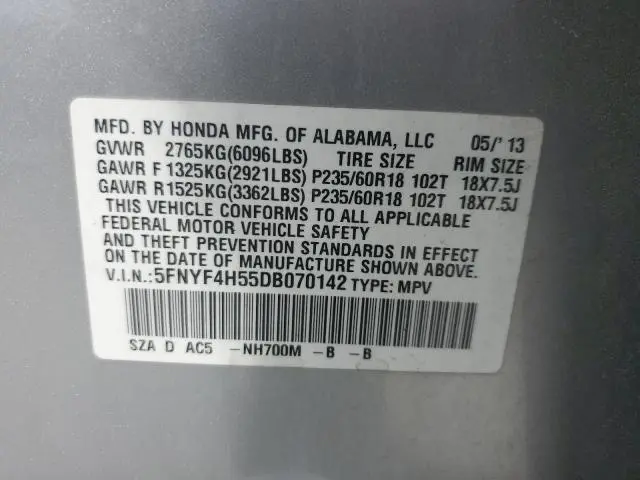 2013 HONDA PILOT EXL