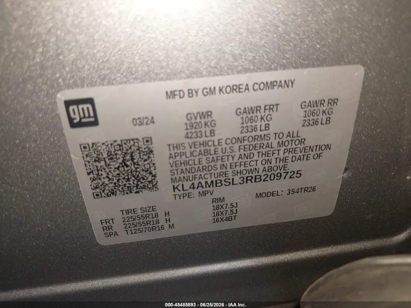 2024 BUICK ENCORE GX PREFERRED FWD