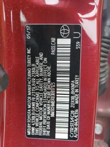 2018 TOYOTA C-HR XLE  