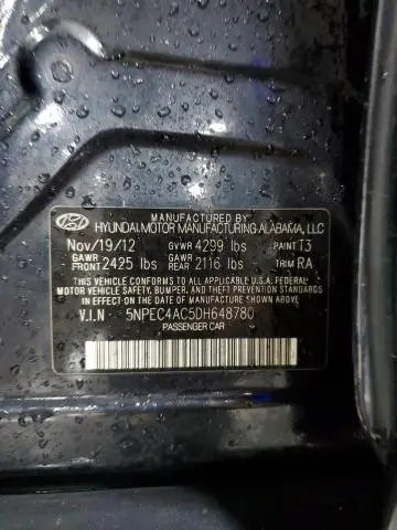 2013 HYUNDAI SONATA SE  