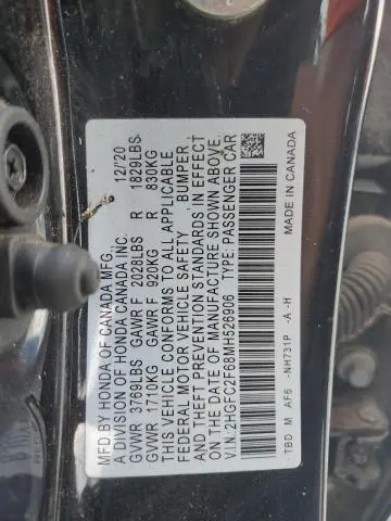 2021 HONDA CIVIC LX  