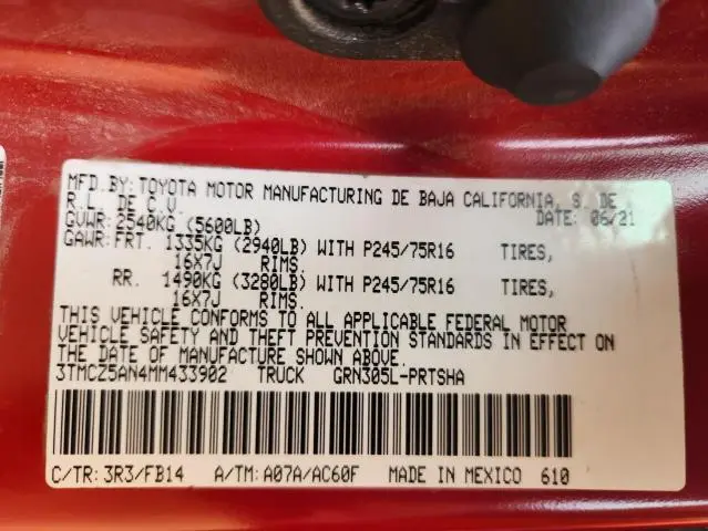 2021 TOYOTA TACOMA DOUBLE CAB  