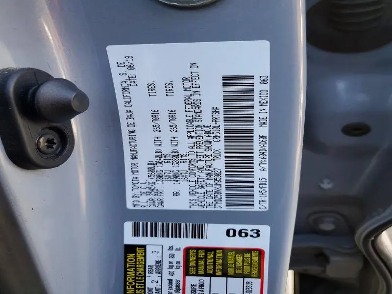 2018 TOYOTA TACOMA DOUBLE CAB  