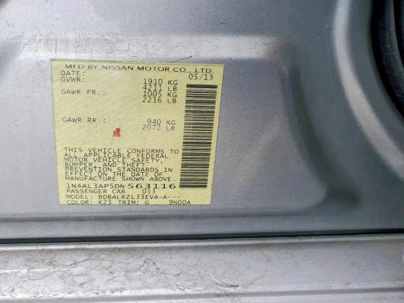 2013 NISSAN ALTIMA 2.5  