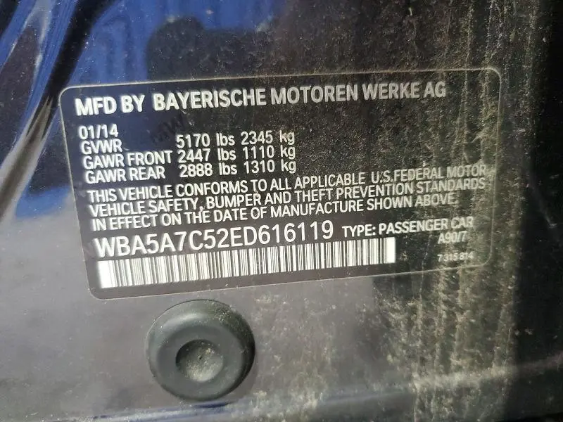 2014 BMW 528 XI  
