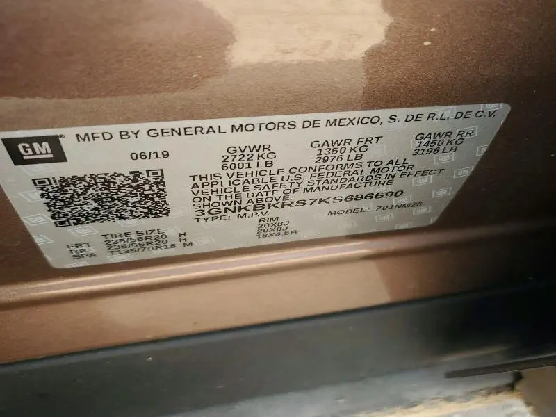 2019 CHEVROLET BLAZER PREMIER  