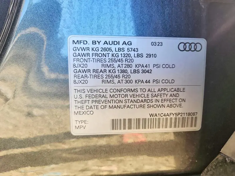 2023 AUDI SQ5 PRESTIGE  