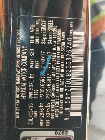 2016 HYUNDAI SANTA FE SPORT   