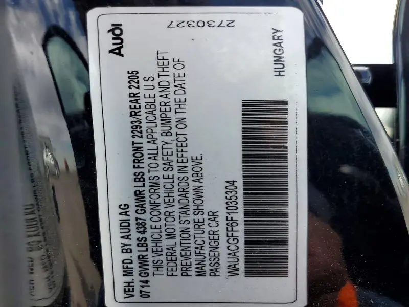 2015 AUDI A3 PREMIUM  