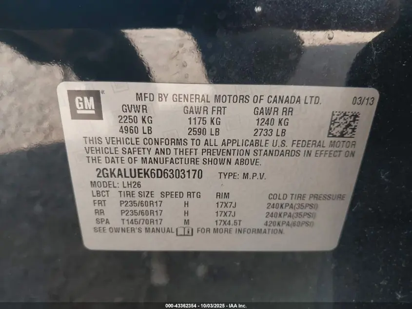 2013 GMC TERRAIN SLT-1