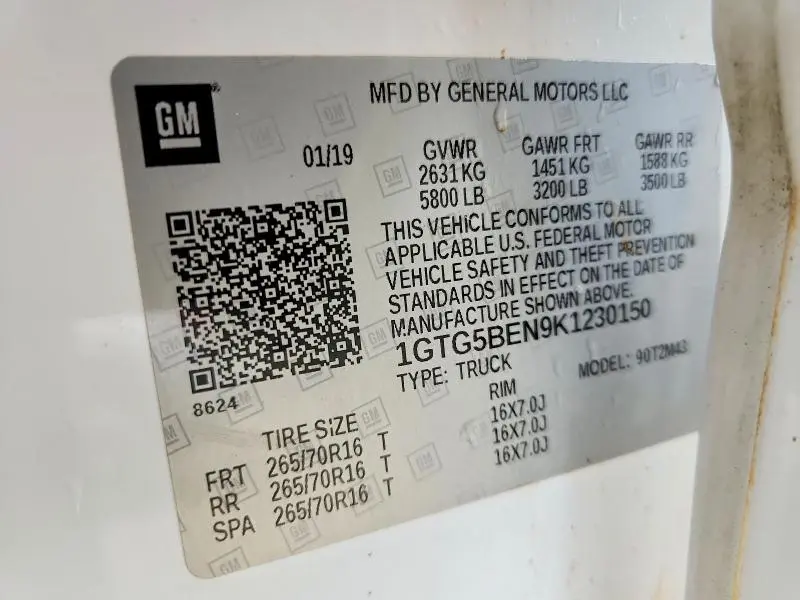 2019 GMC CANYON   