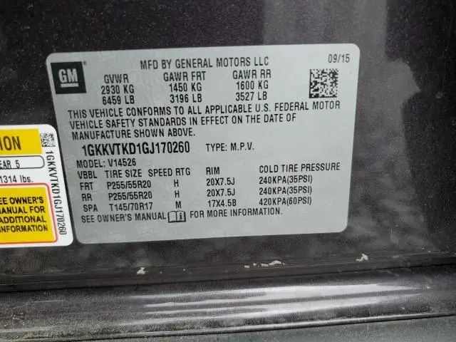 2016 GMC ACADIA DENALI