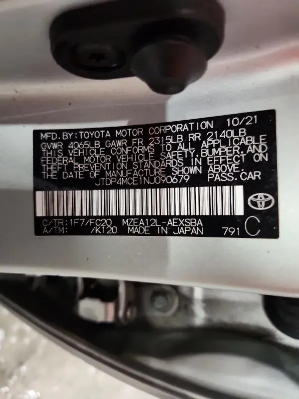 2022 TOYOTA COROLLA SE  