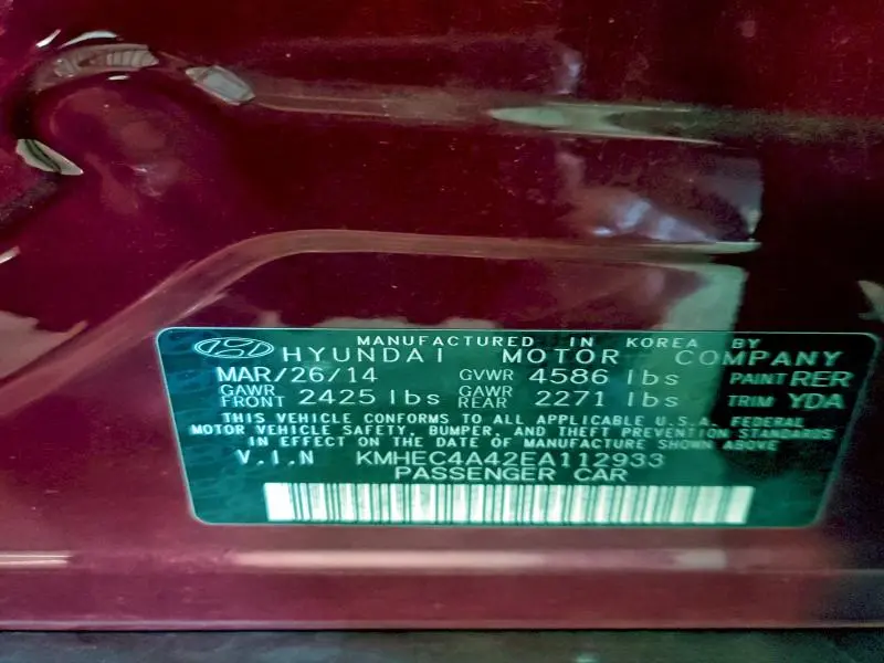 2014 HYUNDAI SONATA HYBRID  