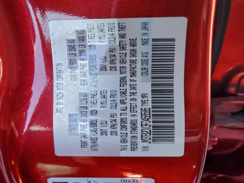 2015 MAZDA CX-9 GRAND TOURING  