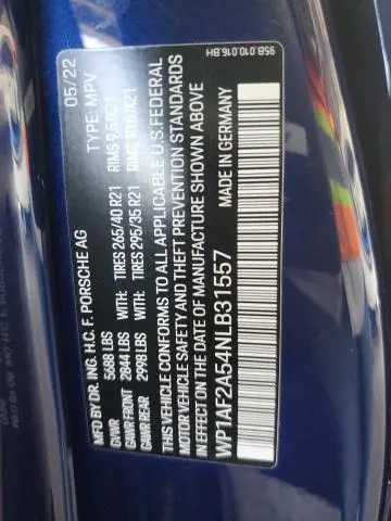 2022 PORSCHE MACAN GTS