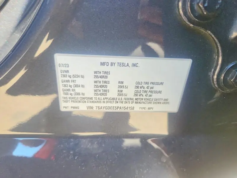 2023 TESLA MODEL Y   
