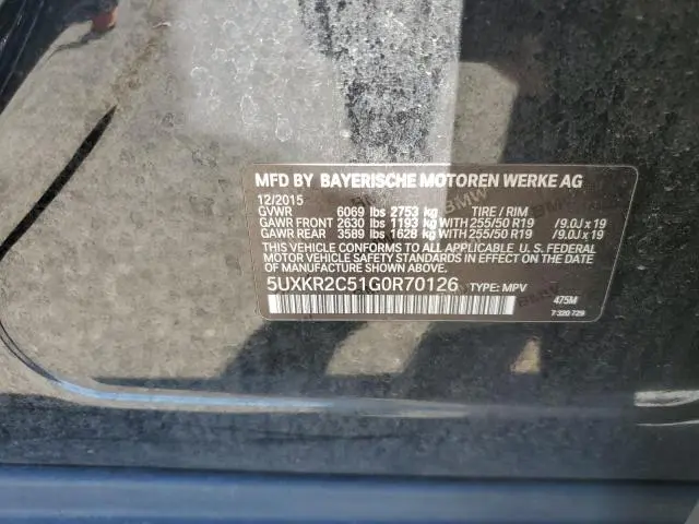 2016 BMW X5 SDRIVE35I  