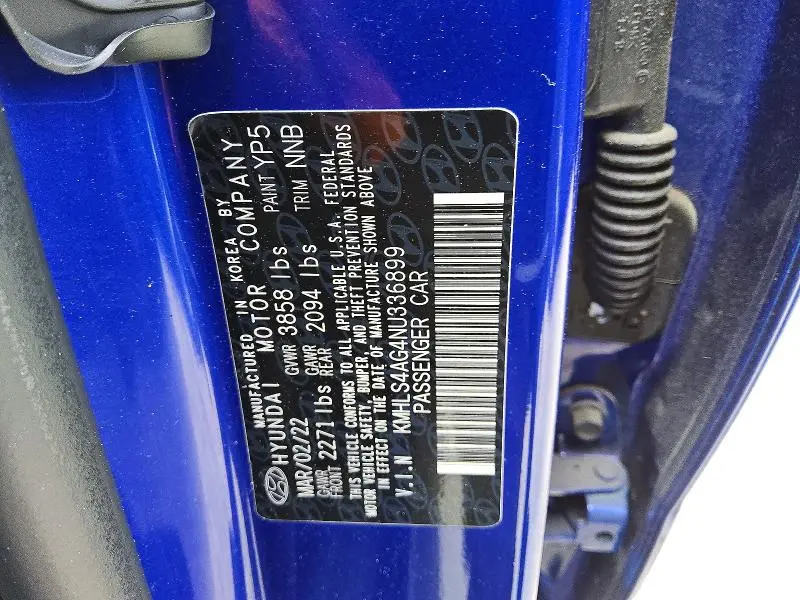 2022 HYUNDAI ELANTRA SEL  