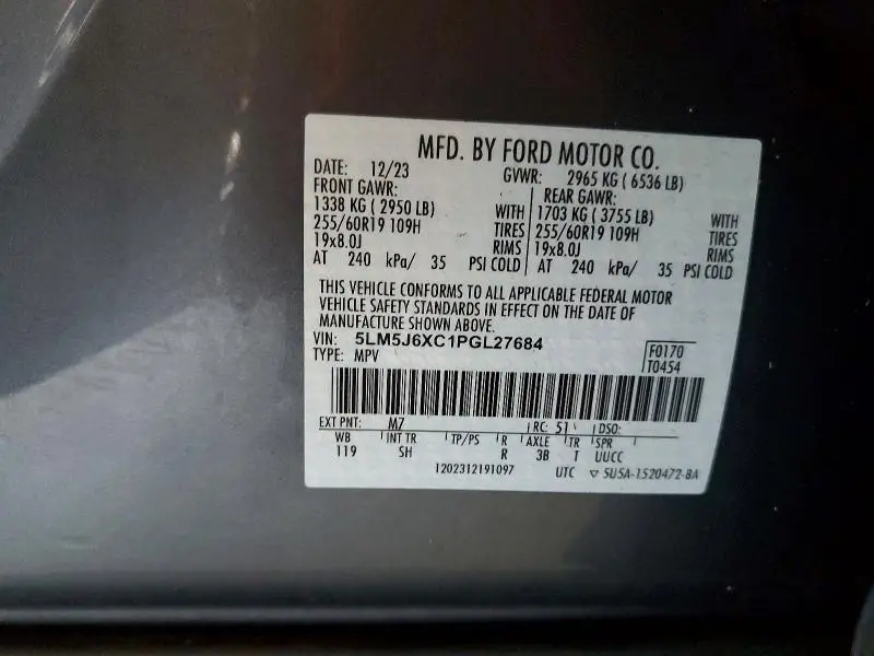 2023 LINCOLN AVIATOR   