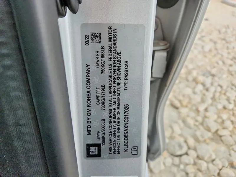 2022 CHEVROLET SPARK 1LT  