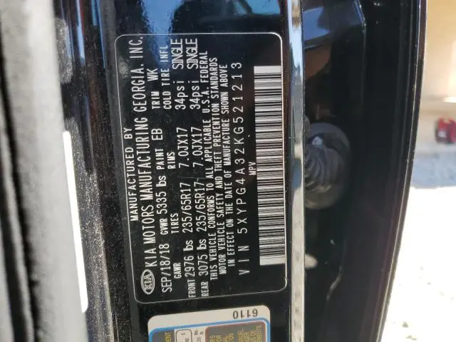 2019 KIA SORENTO L  