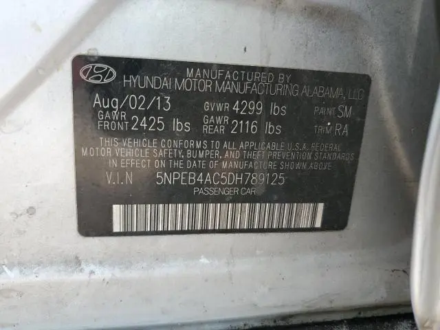 2013 HYUNDAI SONATA GLS  