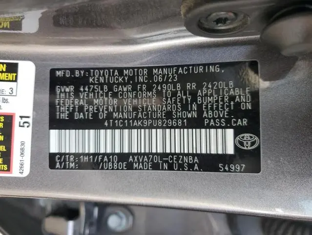 2023 TOYOTA CAMRY LE  