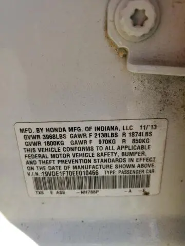 2014 ACURA ILX 20 TECH  