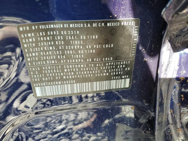 2022 VOLKSWAGEN TIGUAN SEL R-LINE  